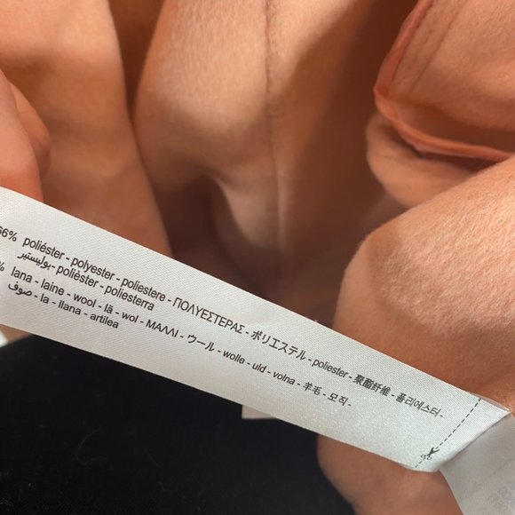 Zara peach oversized coat NWT size S - Picture 16 of 16